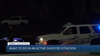 What to do in an active shooter situation