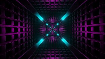 4K Pink & Cyan Neon Corners Tunnel Vj Loop Background | No Copyright Motion Loop Background Video 