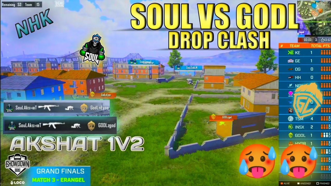 soul vs godl drop clash 🥵 akshat 1v2 | NHK 🤣 - YouTube