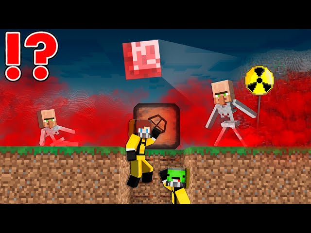 BLOOD POISON GAS vs Doomsday Bunker in Minecraft - Maizen JJ and Mikey class=