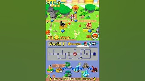 NSMB 3D Model Hacking Test - W1 Worldmap NSBMD