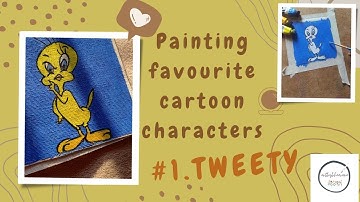Painting Tweety Bird | Cartoon character |Acrylic painting