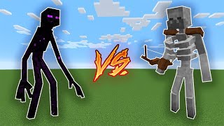 Mutant Enderman VS Mutant Skeleton - Minecraft Mob Battles