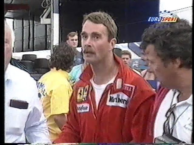 Nigel Mansell being a lunatic at Ferrari