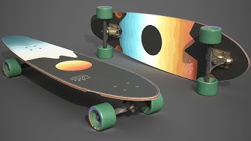 Complete Game Asset Tutorial Series | Part 8 | Skateboard Texturing | Substance Painter  | Blender
