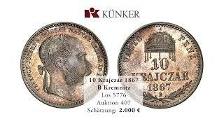 Künker eLive Premium Auction 407: Kleinmünzen des Kaisers Franz Josef I.