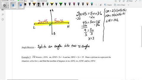 Bisecting Segments and Angles
