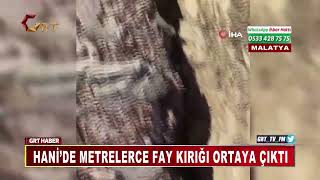 Hani’de Metrelerce Fay Kırığı Ortaya Çıktı