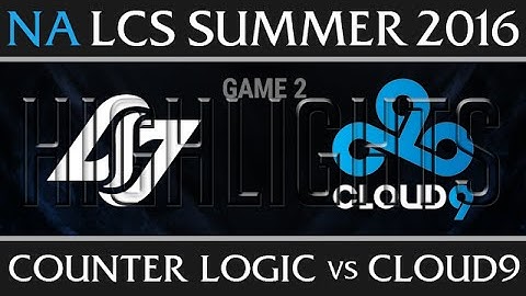 CLG vs C9 Game 2 Highlights - NA LCS Week 2 Summer 2016 - CLG vs Cloud 9 G2