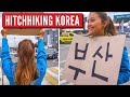 Hitchhiking in Korea, Is it Safe? Spicy Noodles + travelling Seoul to Busan | Ep10