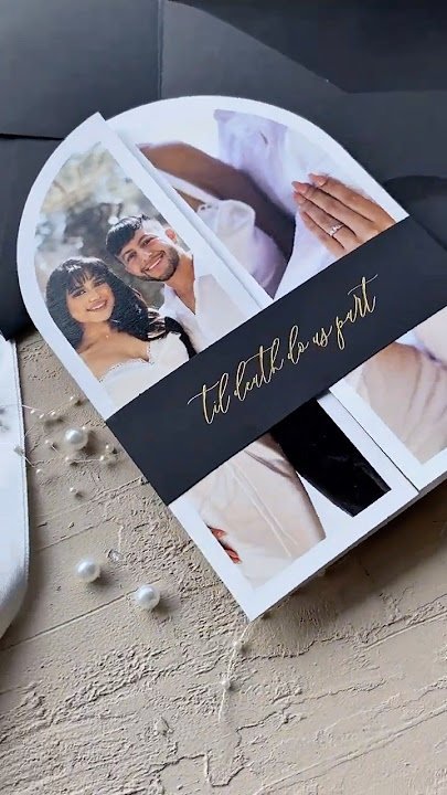 An invitation as unforgettable as your love story❤️✨ #blackweddingtheme #elegantinvitations #black