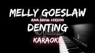 Denting - Melly Goeslaw | Aina Abdul Version |  Karaoke Akustik  By Music