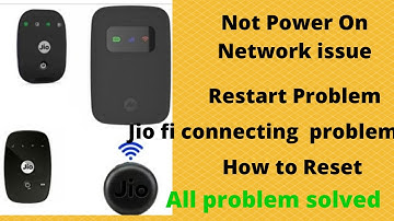 Jiofi Restrat // not switching on // Jiofi not working