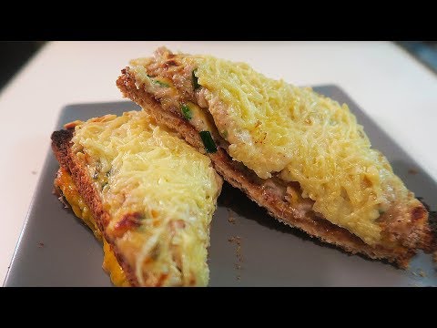 croque-monsieur-revisitÉ---bÉchamel/thon/cheddar
