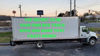 The Secret to Becoming a Box Truck Owner Operator that No One Tells You!