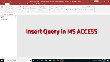 Insert Query in SQL using MS ACCESS Practical examples in Hindi/Urdu