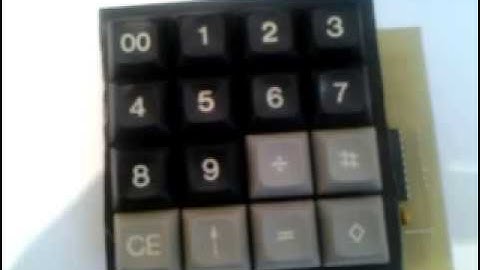 Homemade Mechanical 74C922 Keypad