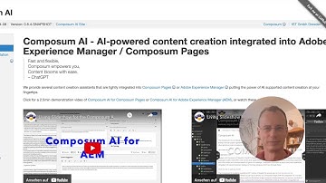The Composum AI for AEM: generate / rewrite / analyze texts with ChatGPT