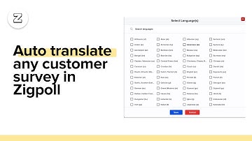 Auto translate any customer survey in Zigpoll