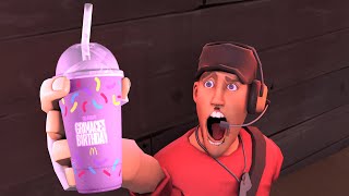 Scout tries Grimace Shake - TF2