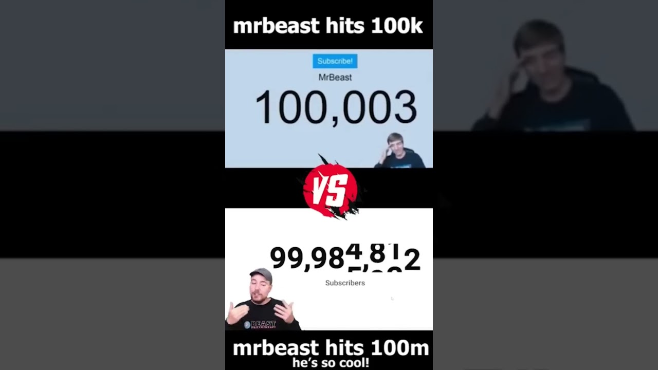 MrBeast Reaction 100k vs 100m Subscribers 🥺❤️ #shorts #mrbeast @MrBeast