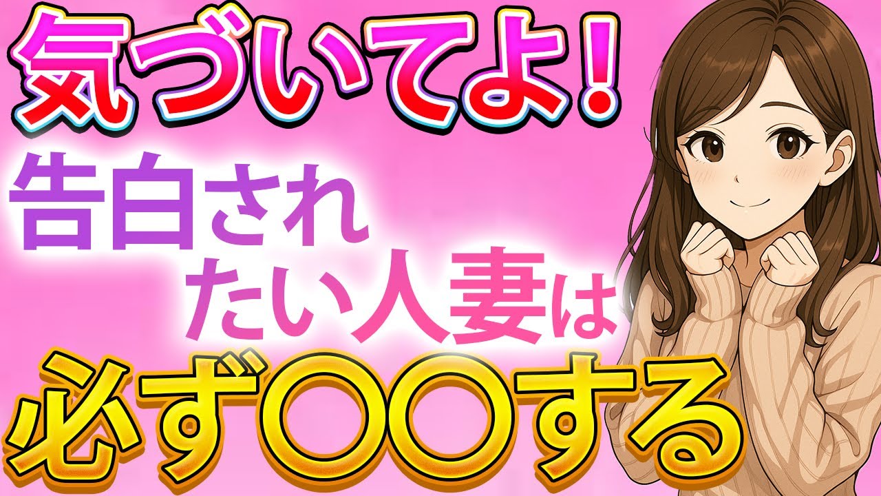 人妻が本命の男にだけ見せる告白サイン７選！