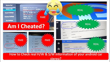 I am cheated :-( |  Android head unit faking its hardware specifications