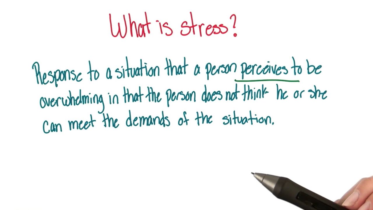 stress hypothesis definition psychology