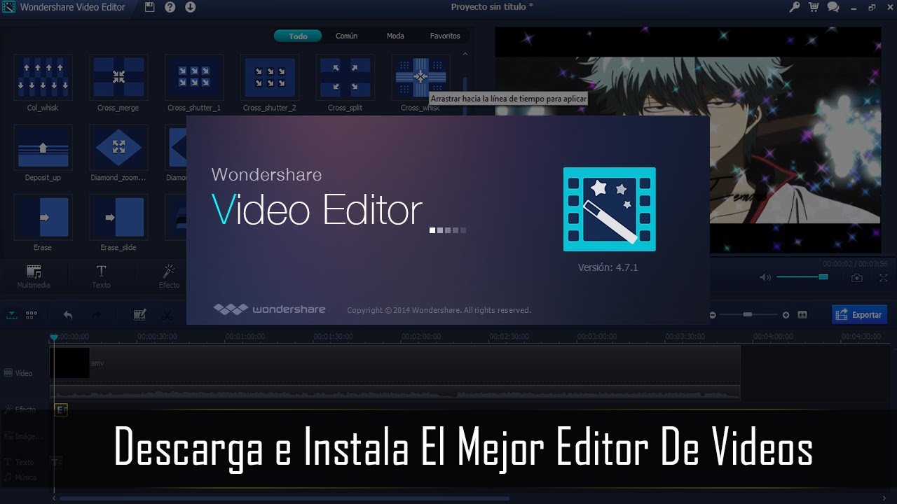 Descargar e Instalar Wondershare Video Editor Para Windows 