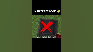 Minecraft Logic? 🤔 #minecraft #shorts #foryou #trending #viral