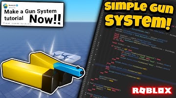 How to Make a Simple Gun in Roblox Studio