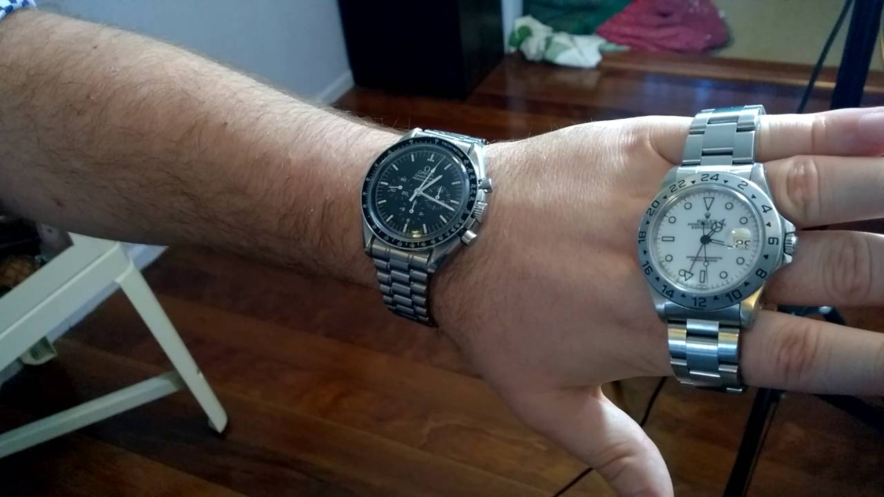 Rolex Explorer II and Omega Speedmaster 