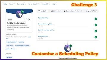 Customize a Scheduling Policy | Field Service Scheduling | Challenge 3