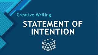 10/10 Statement of Intention | Creative Writing | VCE English