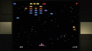 Galaxian Skill Level 5 Atari 5200 Emulated