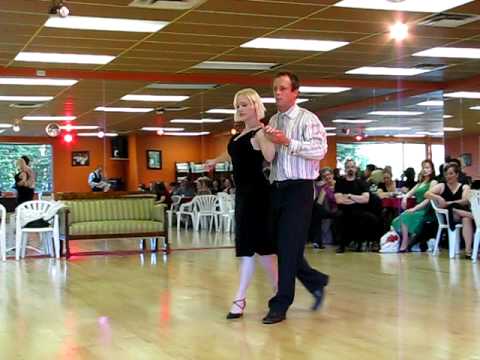 Dave Crawford dancing tango, Arthur Murray Medal B...