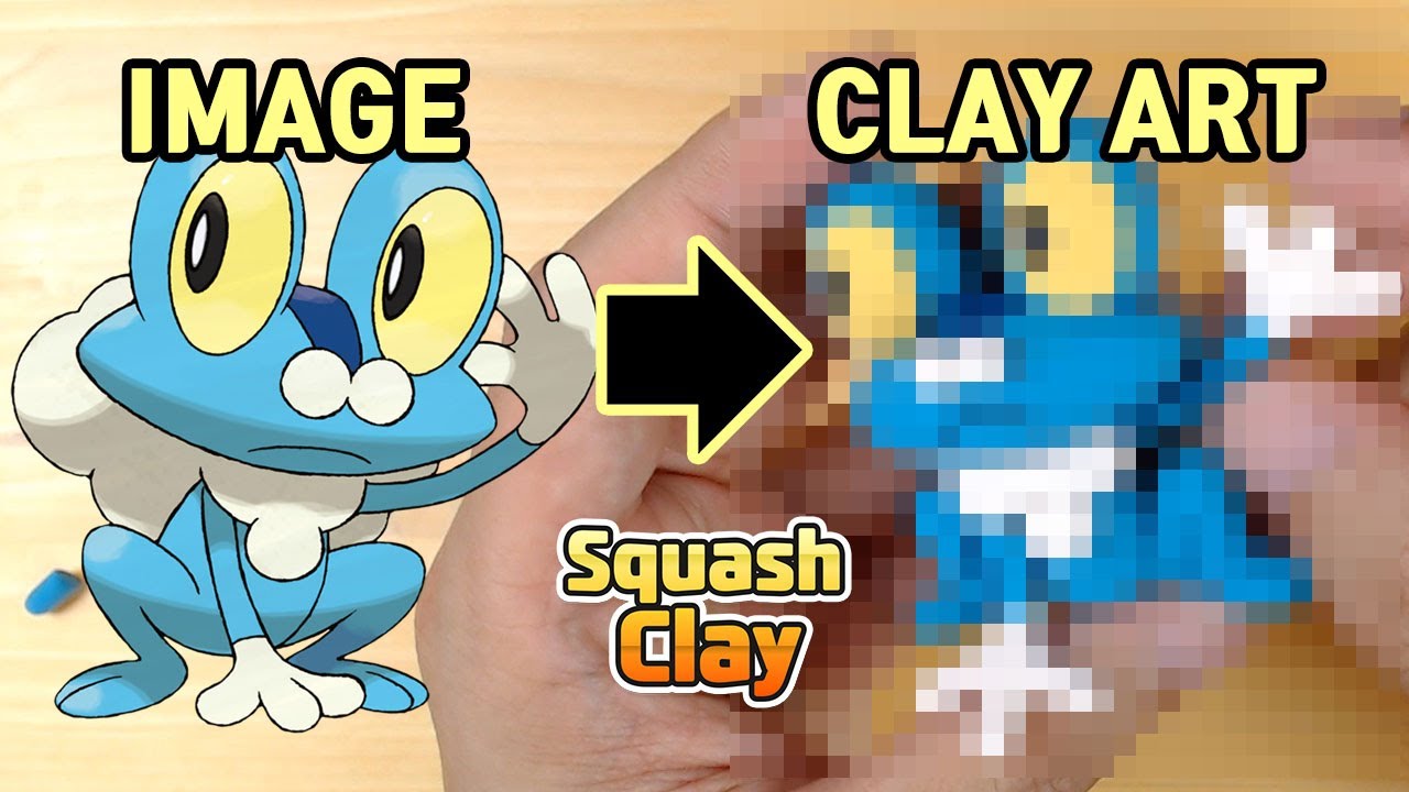 Pokémon Clay Art: Froakie Water-type Pokémon!! - YouTube