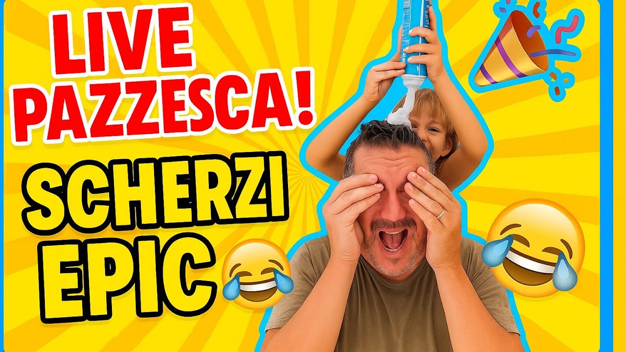 Trasmettiamo in diretta. Live divertente in piscina con Aurora e Capitan e mamma Giò!