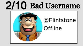 Rating YOUR Roblox Usernames!