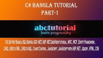 C# Bangla Tutorial (Part-1)- First Program | Variables In C# | Identifiers In C#