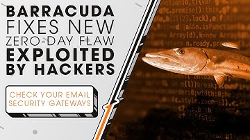 Barracuda Fixes New Zero-Day Flaw Exploited by Hackers | ESG | Sync Up