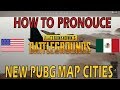 How to say new pubg map city names  pubg 10 update
