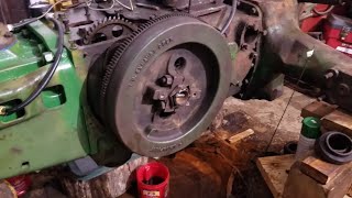 1948 John Deere B Part 7 Restoration - Crankshaft, Camshaft,  and Flywheel Installation