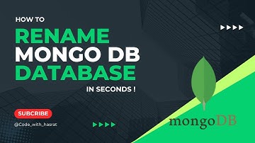 How to Set or Rename MongoDB Database name in seconds