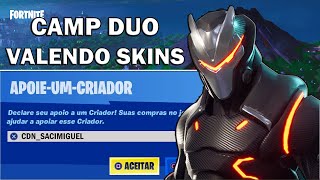 CAMP DUO VALENDO 2 SKINSALA PERSONALIZADAOUTFITFORTNITE AO VIVO #FORTNITE #AOVIVO #AD #LIVE