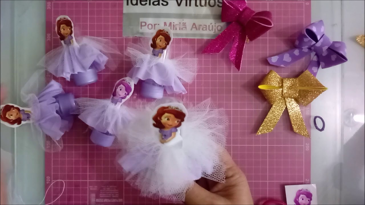 Conjunto tutu personalizado princesa sofia