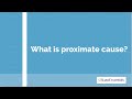 What is proximate cause?