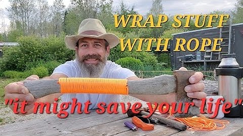 How to wrap things with PARACORD/ROPE @offgridDAVID