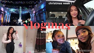 VLOGMAS WEEK 3| CHRISTMAS WEEK, STARRY NIGHT LIGHTS, MIDTOWN NIGHTS OUT (spend christmas with me🎄)