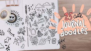 25 Cute Doodles to Fill Your Journal | Beginner Doodles Ideas